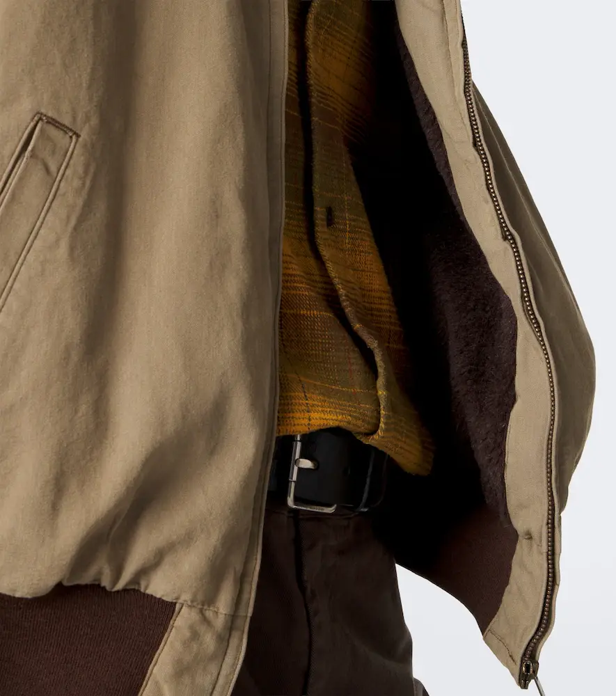A.PRESSE A. Presse Teddy-trimmed cotton and wool blouson jacket | Thumbnail 8 A.PRESSE A. Presse Teddy-trimmed cotton and wool blouson jacket | Thumbnail 8