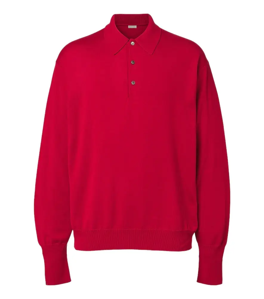 A. Presse Wool polo sweater A. Presse Wool polo sweater