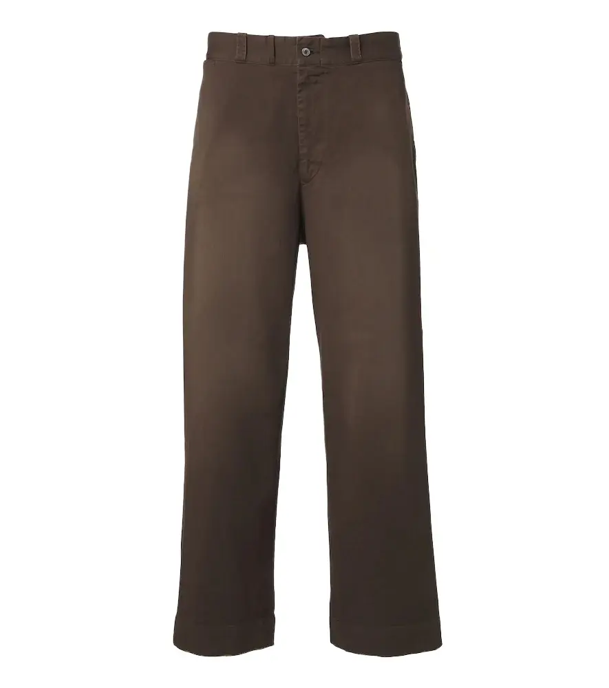 A. Presse Cotton twill wide-leg pants
