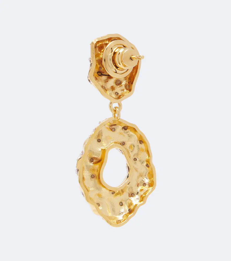 Oscar de la Renta Crystal-embellished drop earrings | Thumbnail 3 Oscar de la Renta Crystal-embellished drop earrings | Thumbnail 3