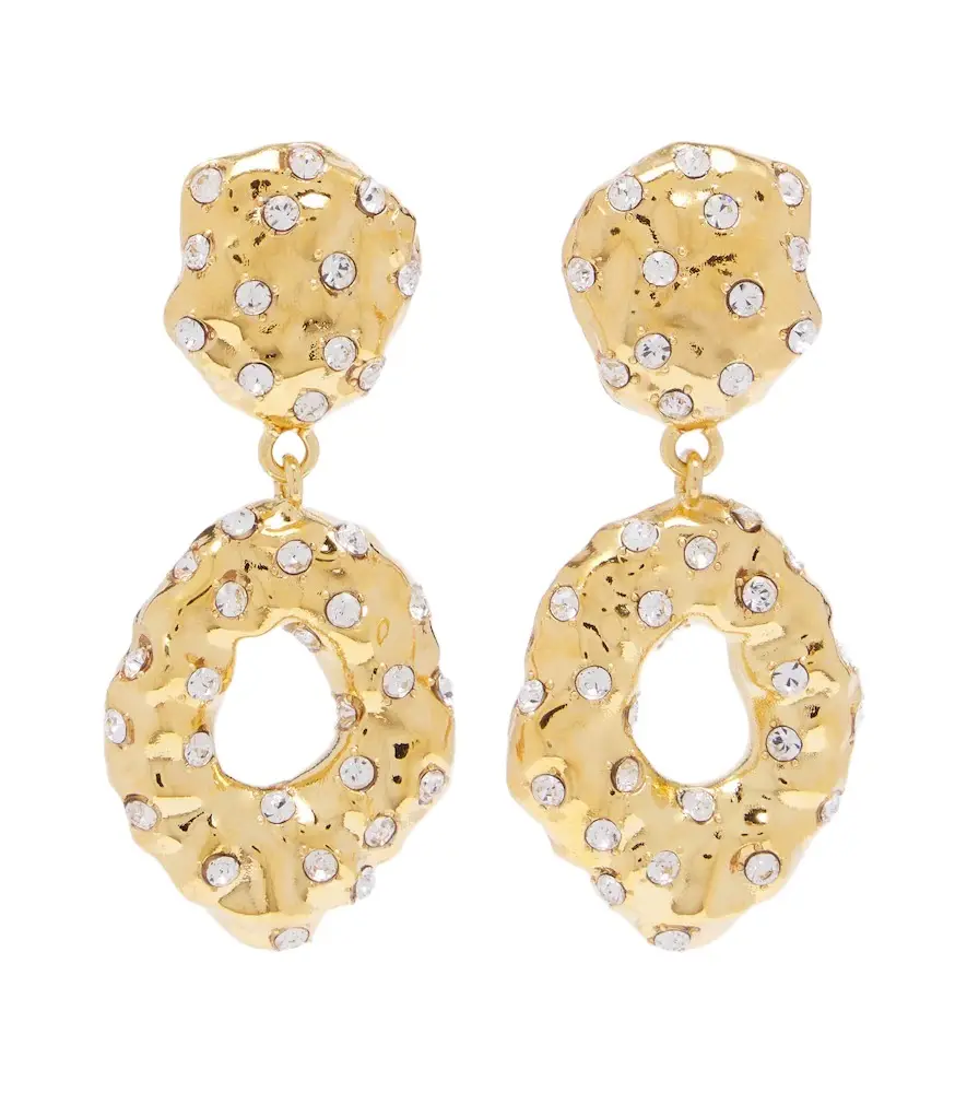 Crystal-embellished drop earrings Crystal-embellished drop earrings