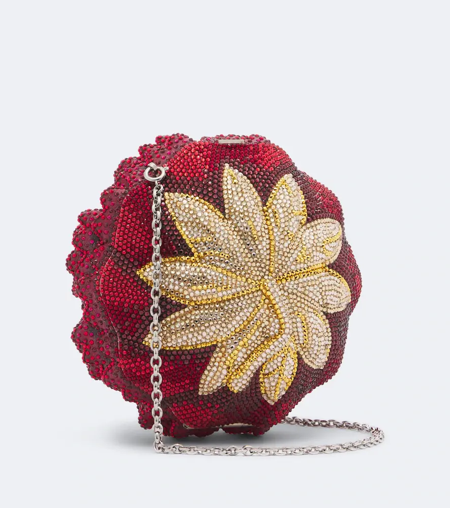 Judith Leiber Couture Peony Flame crystal-embellished clutch | Thumbnail 3