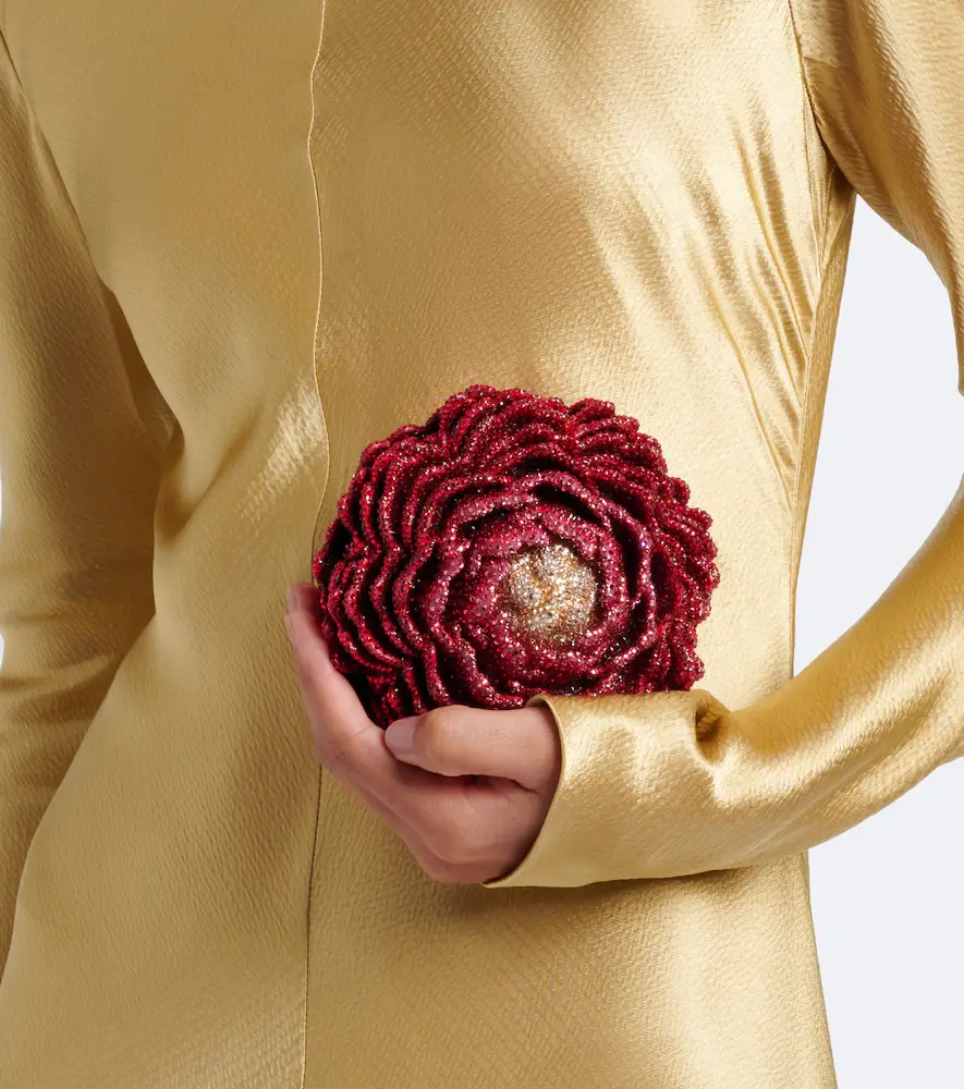 Judith Leiber Couture Peony Flame crystal-embellished clutch | Thumbnail 6
