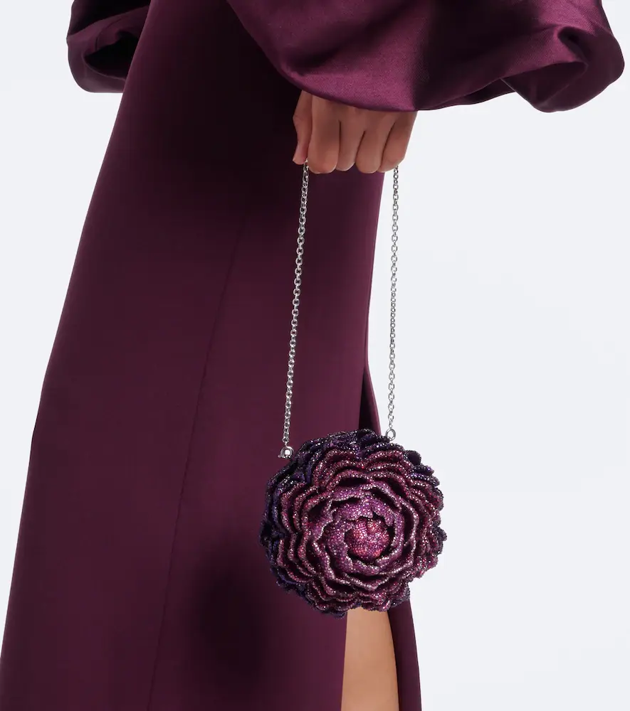 Judith Leiber Couture Peony Belladonna crystal-embellished clutch | Thumbnail 4 Judith Leiber Couture Peony Belladonna crystal-embellished clutch | Thumbnail 4
