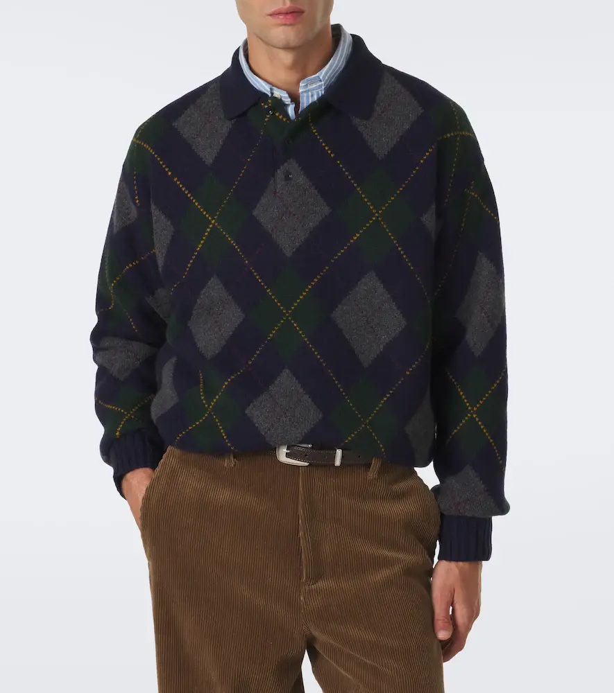 Polo Ralph Lauren Argyle wool and mohair polo sweater | Thumbnail 6 Polo Ralph Lauren Argyle wool and mohair polo sweater | Thumbnail 6