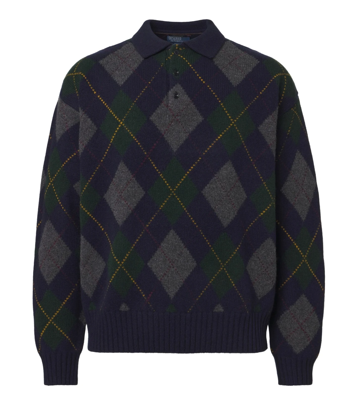 Polo Ralph Lauren Argyle wool and mohair polo sweater