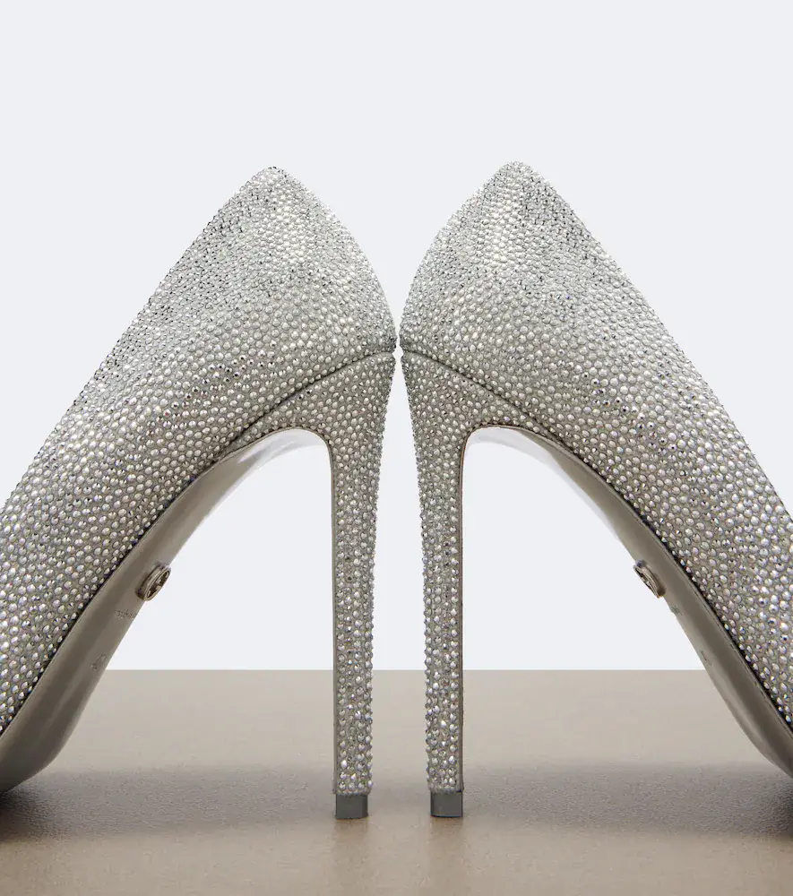 Gucci Donna embellished metallic leather pumps | Thumbnail 3 Gucci Donna embellished metallic leather pumps | Thumbnail 3
