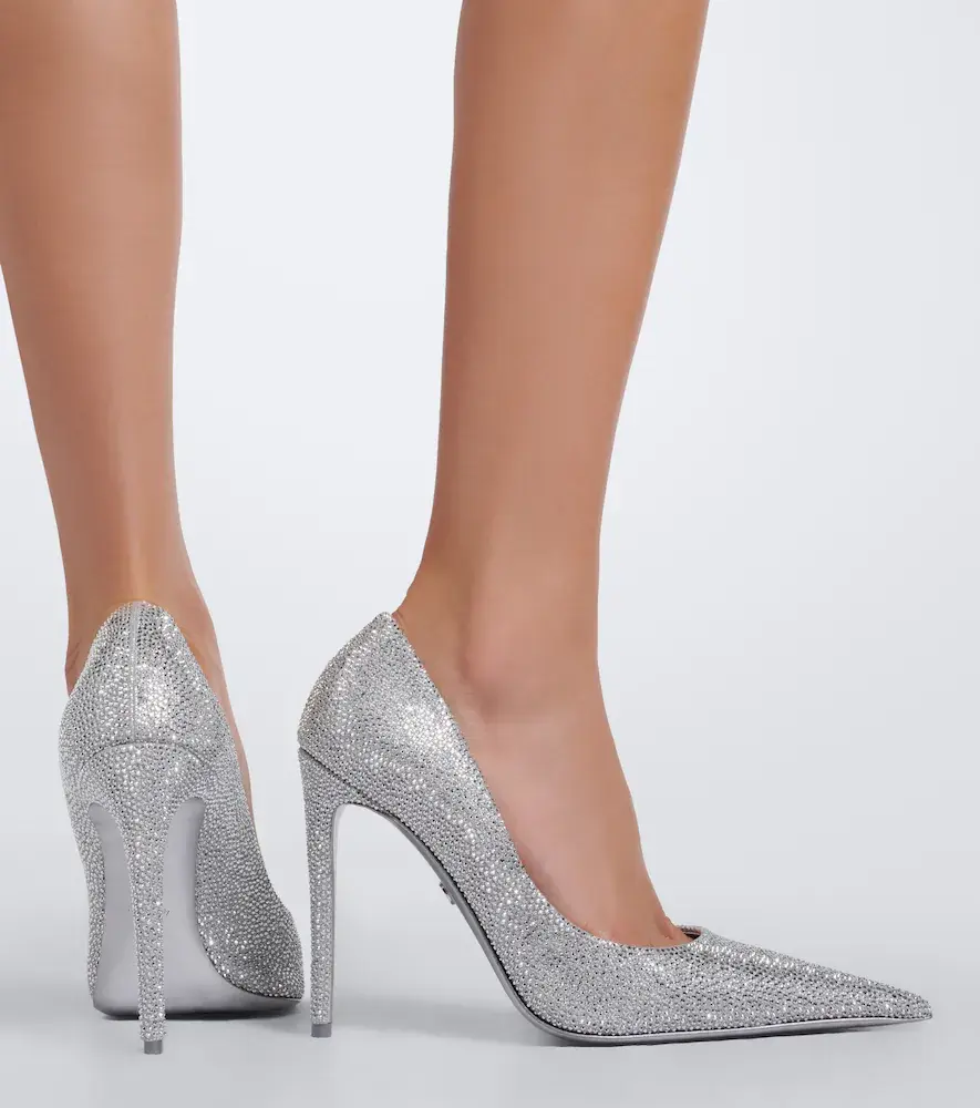 Gucci Donna embellished metallic leather pumps | Thumbnail 6 Gucci Donna embellished metallic leather pumps | Thumbnail 6