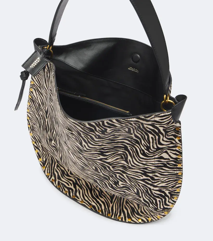 Isabel Marant Oskan Large calf hair shoulder bag | Thumbnail 3