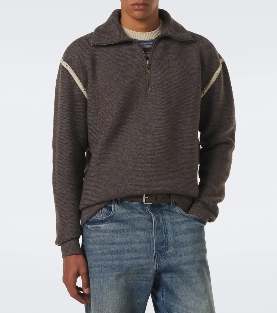 Maison Margiela Wool zip-up sweater | Thumbnail 2
