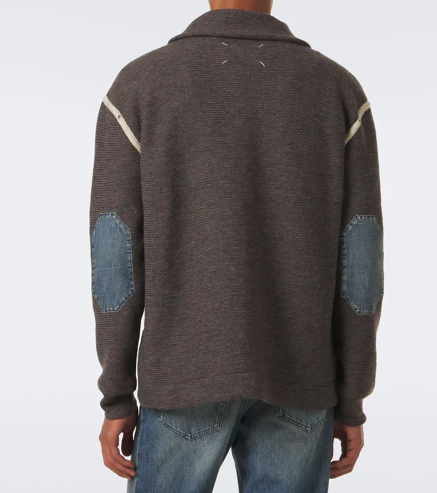 Maison Margiela Wool zip-up sweater | Thumbnail 6