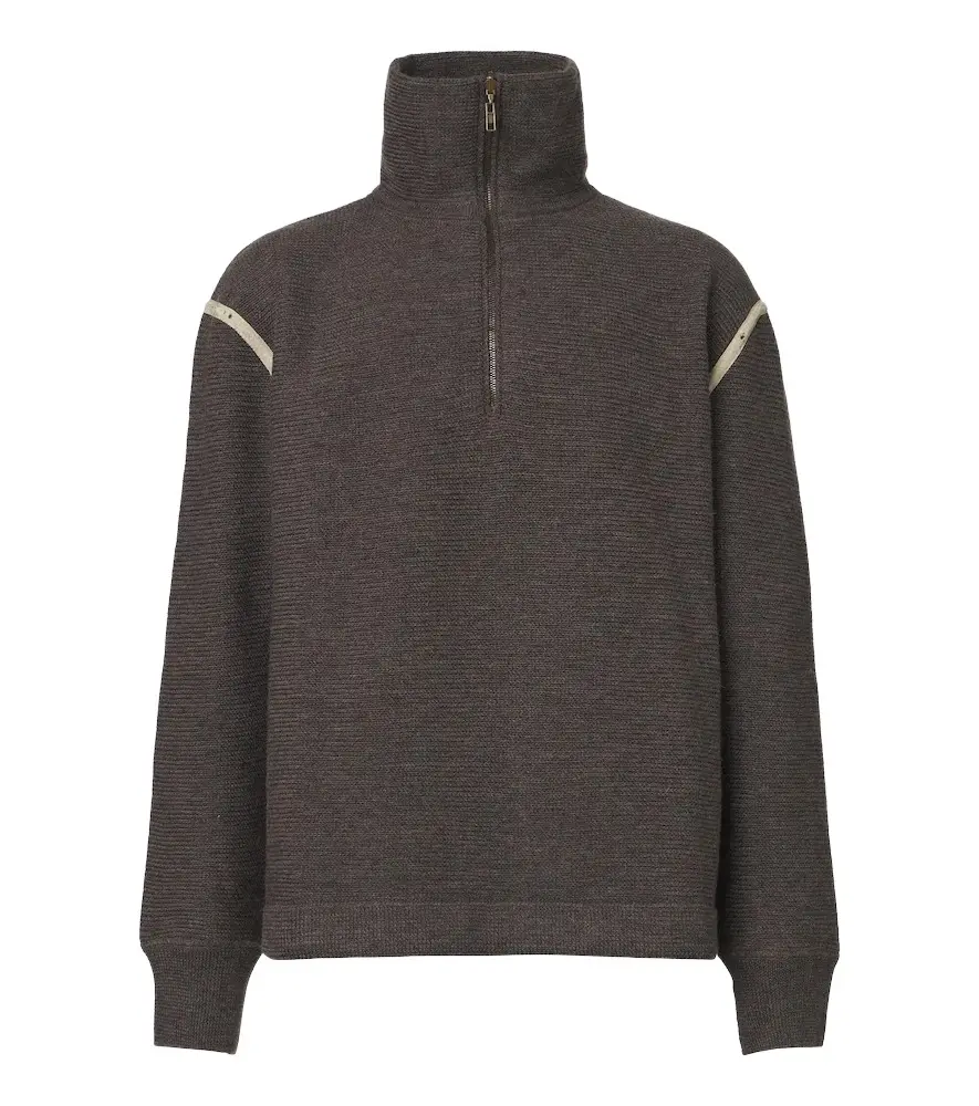 Maison Margiela Wool zip-up sweater