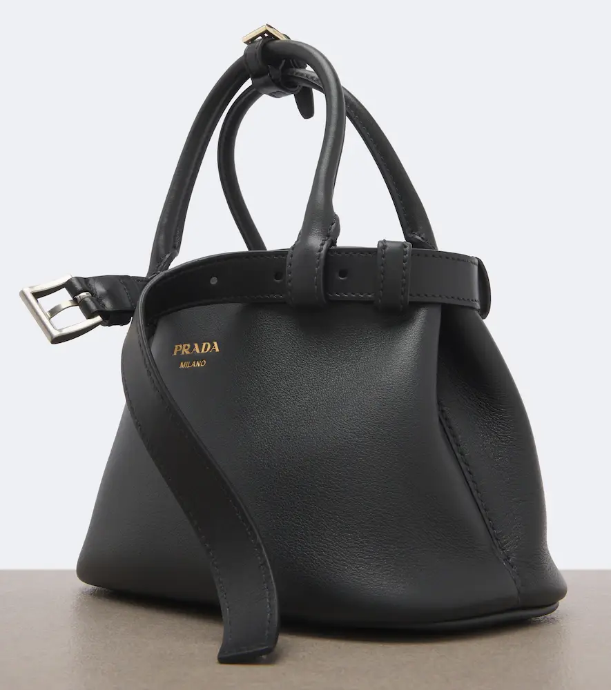Prada Buckle Small leather top-handle bag | Thumbnail 3
