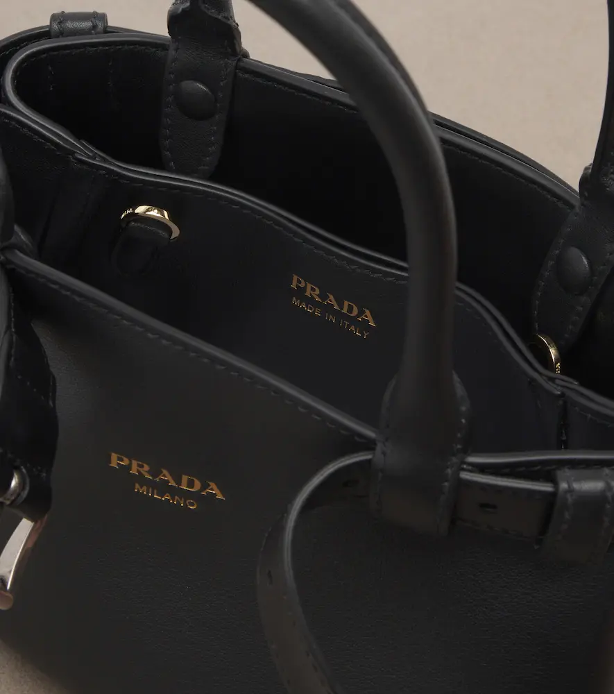 Prada Buckle Small leather top-handle bag | Thumbnail 4