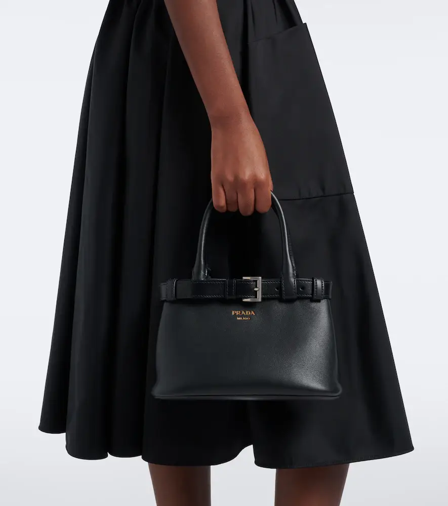 Prada Buckle Small leather top-handle bag | Thumbnail 7