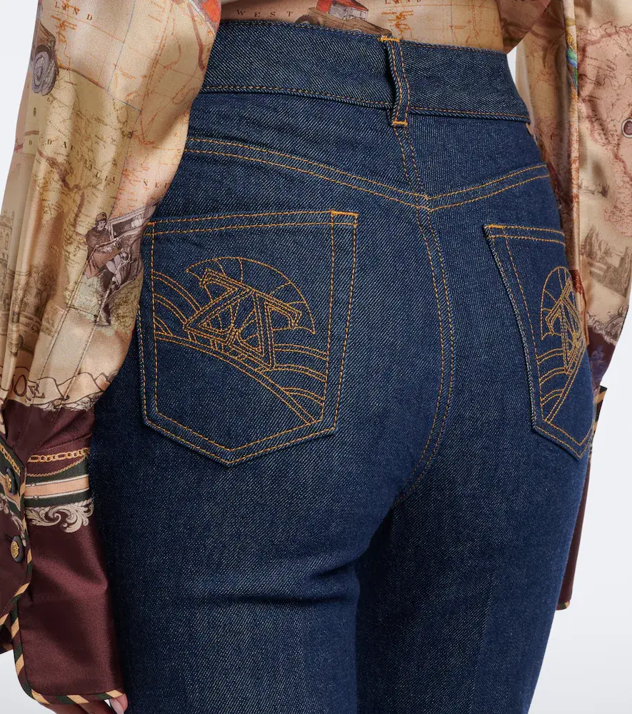 Zimmermann Embroidered flared jeans | Thumbnail 4 Zimmermann Embroidered flared jeans | Thumbnail 4