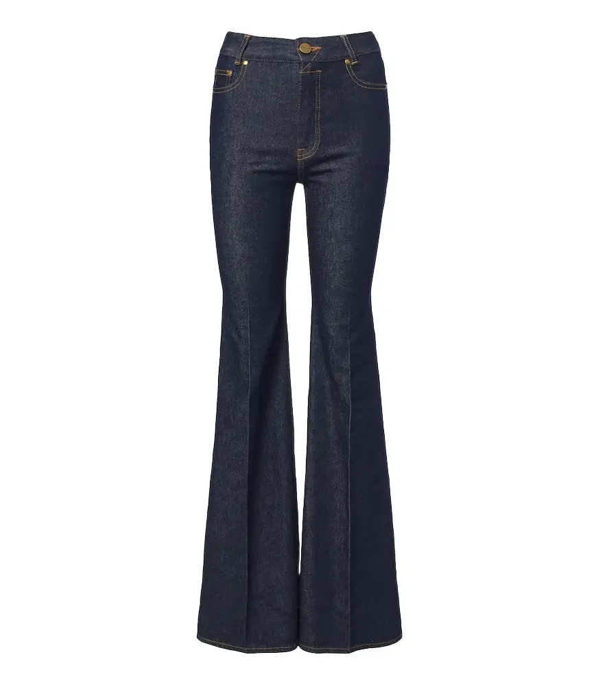 Embroidered flared jeans Embroidered flared jeans