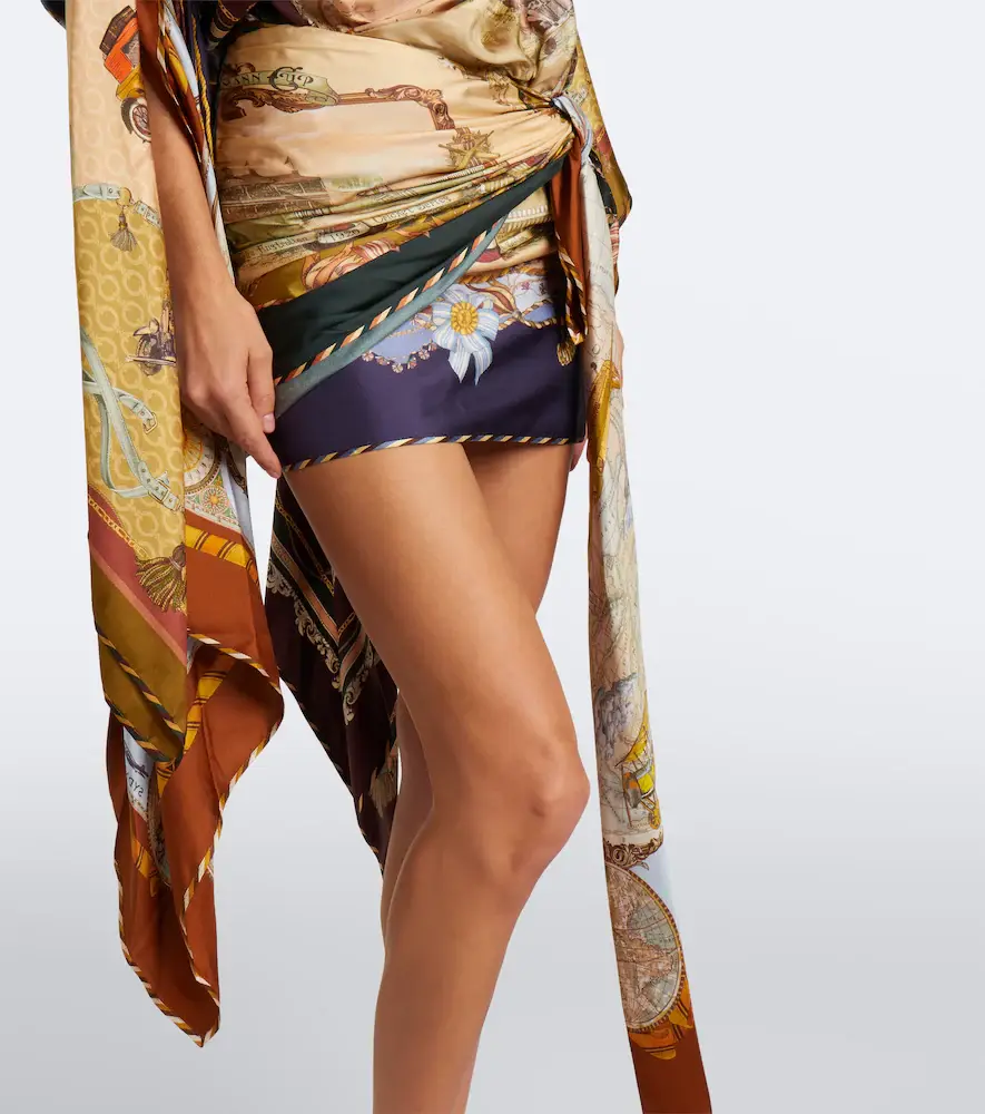 Zimmermann Valiant draped silk minidress | Thumbnail 3