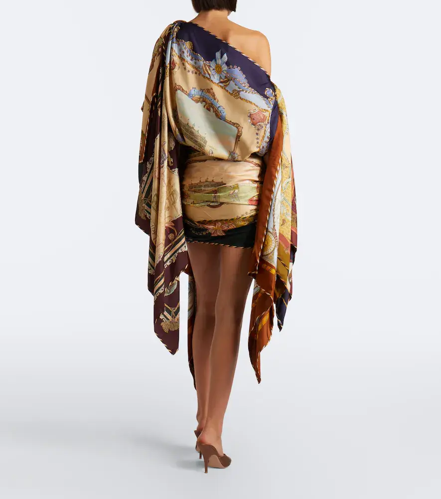Zimmermann Valiant draped silk minidress | Thumbnail 4