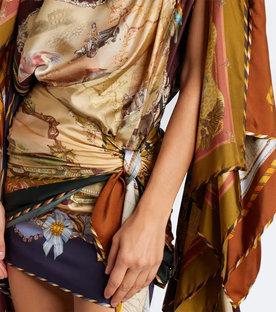 Zimmermann Valiant draped silk minidress | Thumbnail 5