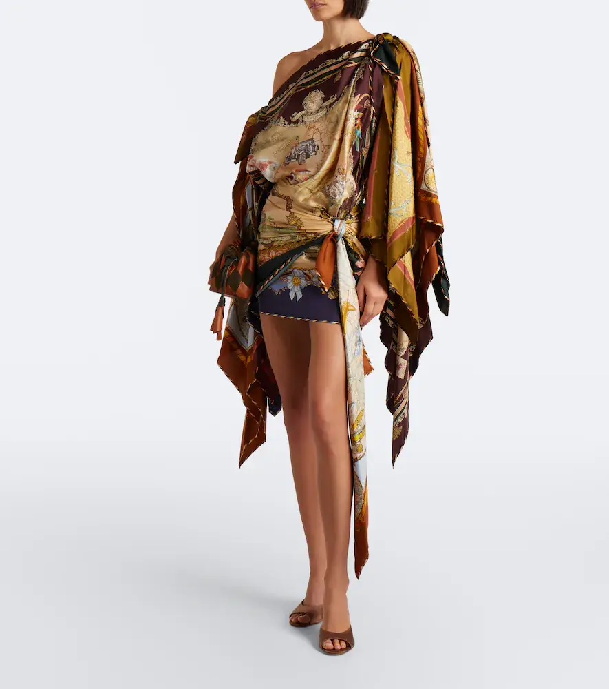 Zimmermann Valiant draped silk minidress | Thumbnail 6