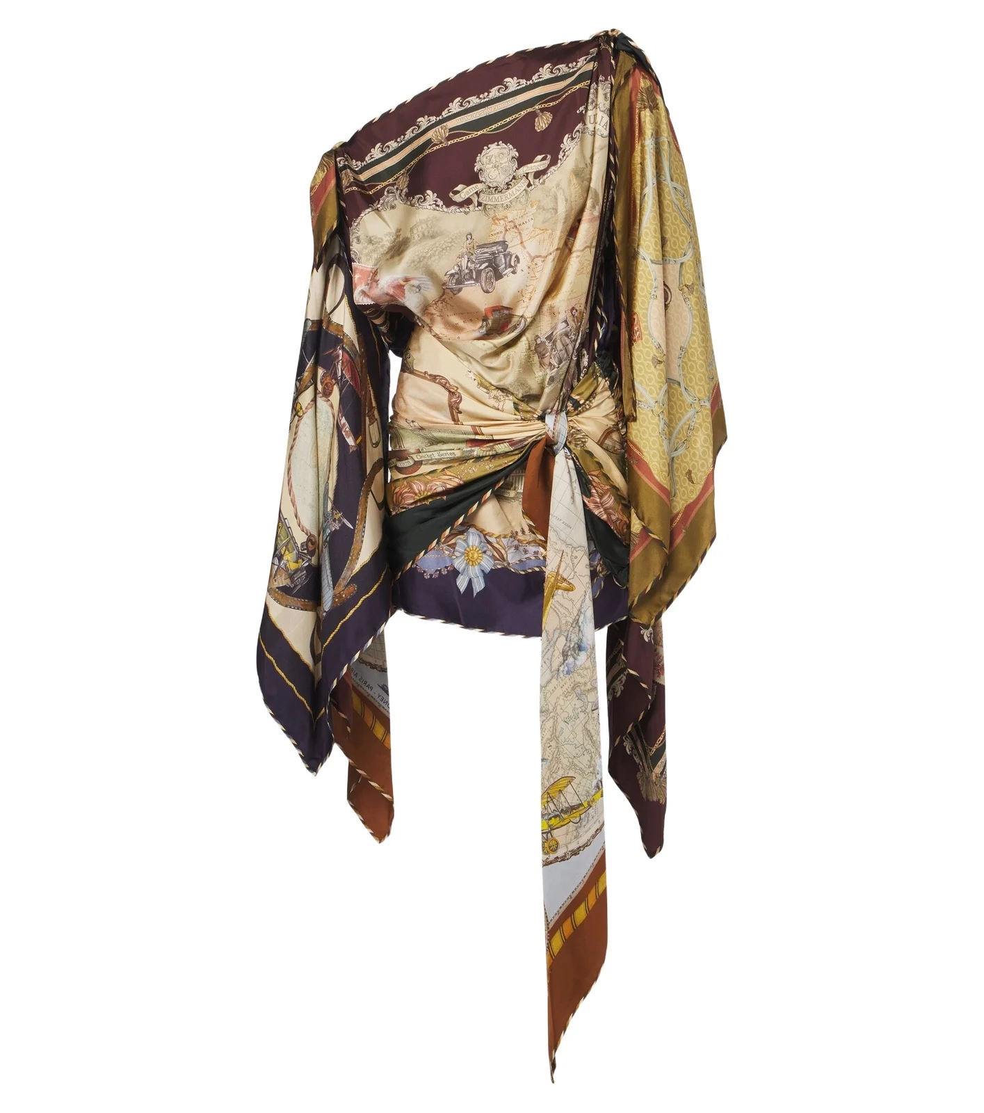Valiant draped silk minidress Valiant draped silk minidress