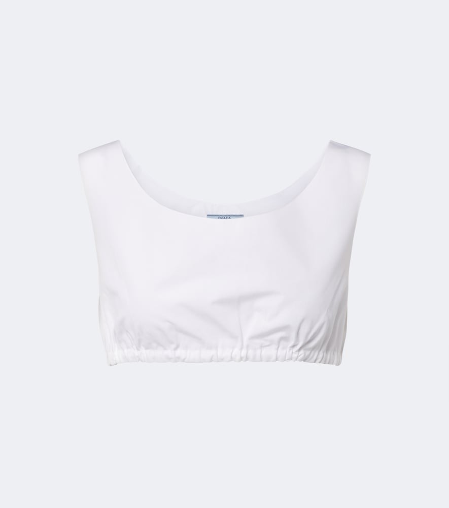 Cotton poplin bra top Cotton poplin bra top