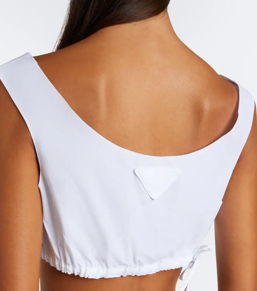 Prada Cotton poplin bra top | Thumbnail 2 Prada Cotton poplin bra top | Thumbnail 2