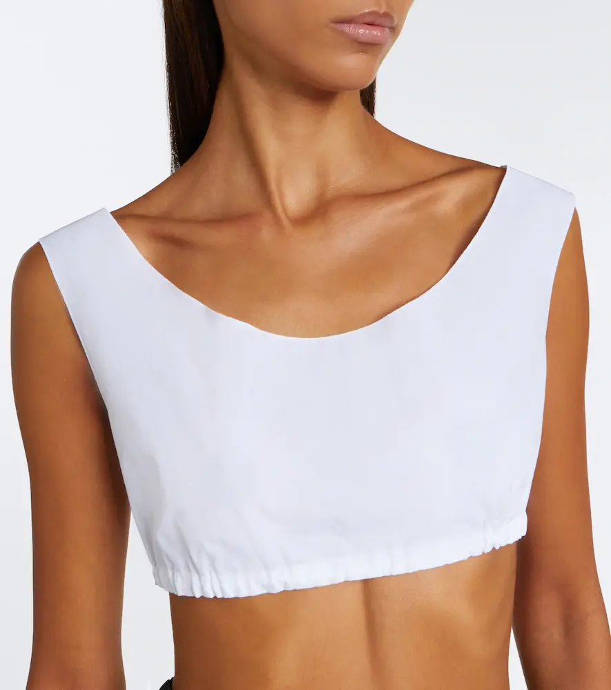 Prada Cotton poplin bra top | Thumbnail 5 Prada Cotton poplin bra top | Thumbnail 5