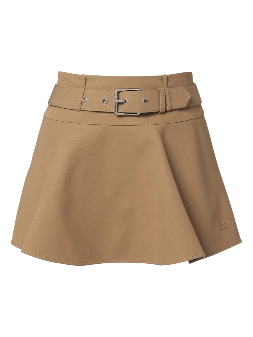 Loewe Double L belted cotton miniskirt