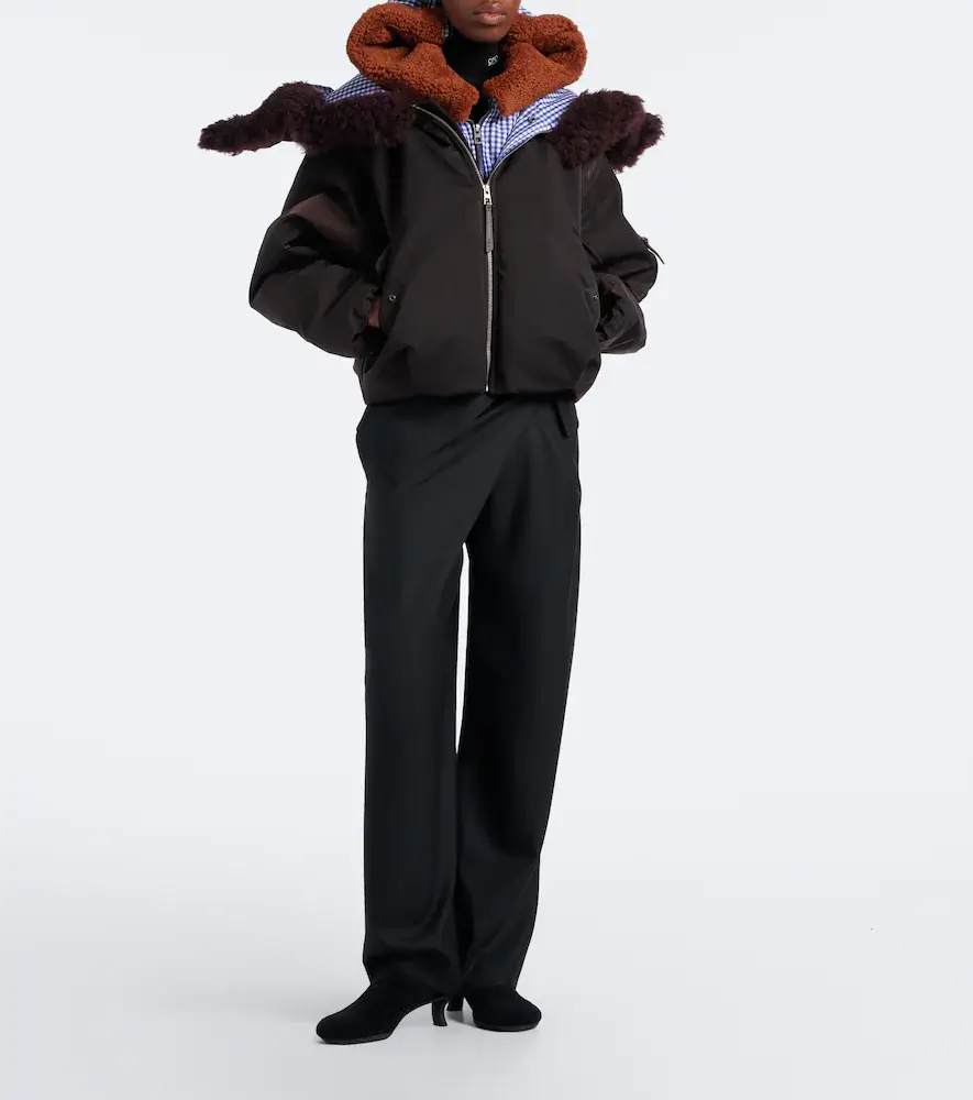 Loewe Gingham hooded layered technical jacket | Thumbnail 3 Loewe Gingham hooded layered technical jacket | Thumbnail 3