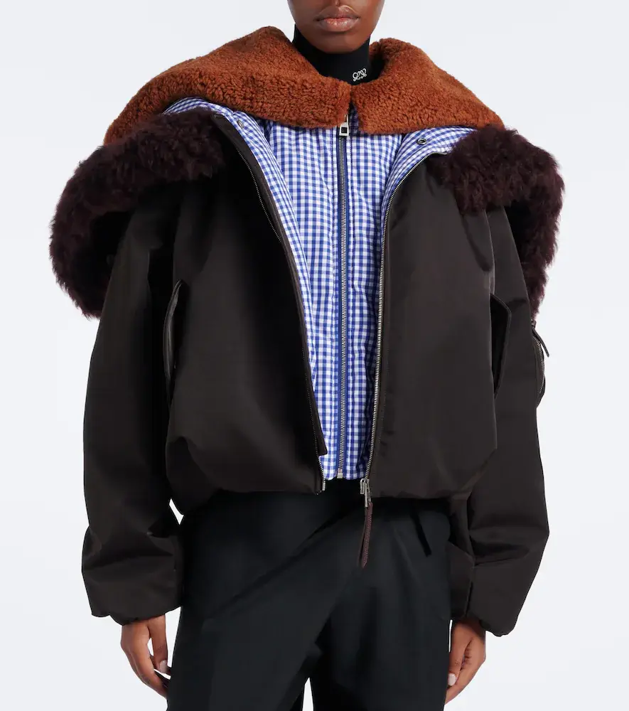 Loewe Gingham hooded layered technical jacket | Thumbnail 4 Loewe Gingham hooded layered technical jacket | Thumbnail 4