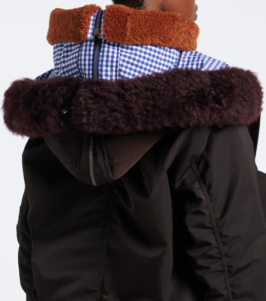 Loewe Gingham hooded layered technical jacket | Thumbnail 7 Loewe Gingham hooded layered technical jacket | Thumbnail 7