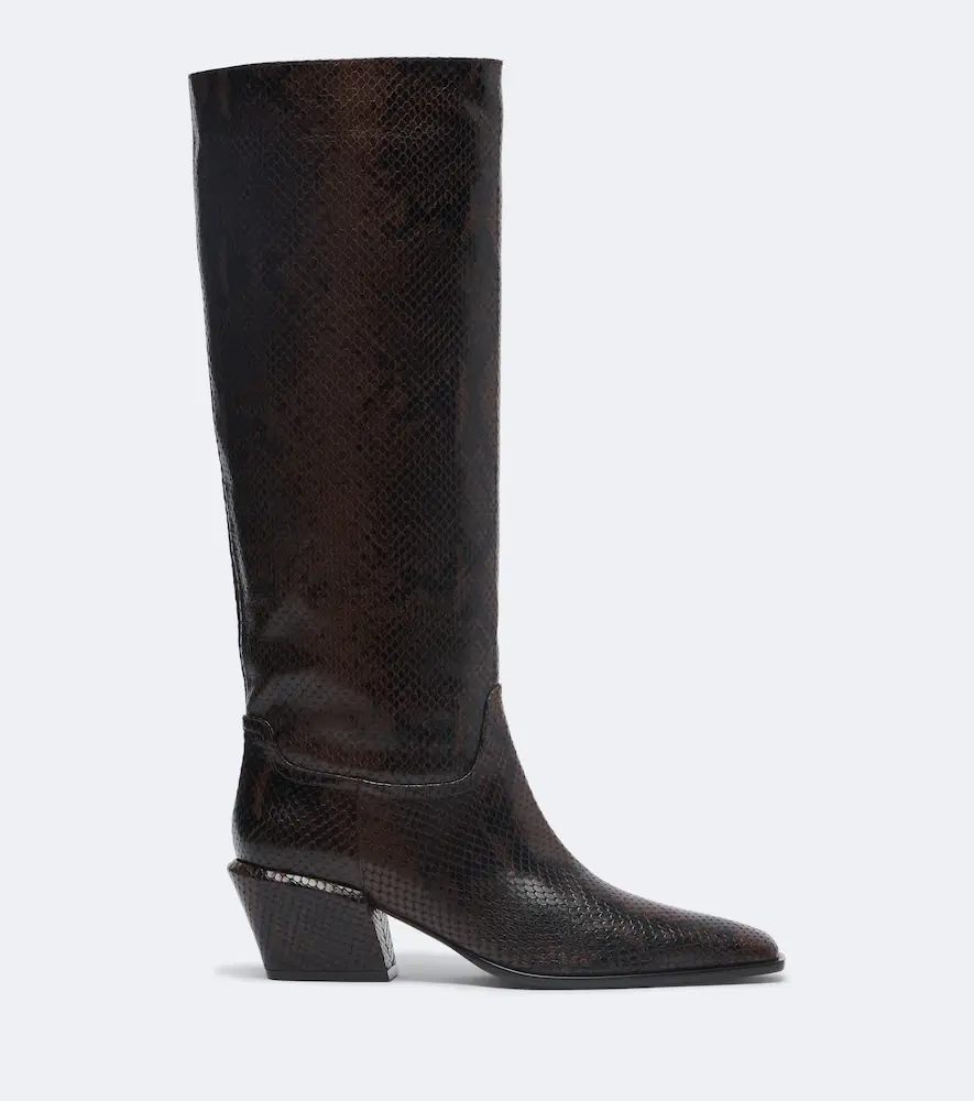 Paris Texas Bettina snake-effect leather knee-high boots | Thumbnail 4 Paris Texas Bettina snake-effect leather knee-high boots | Thumbnail 4