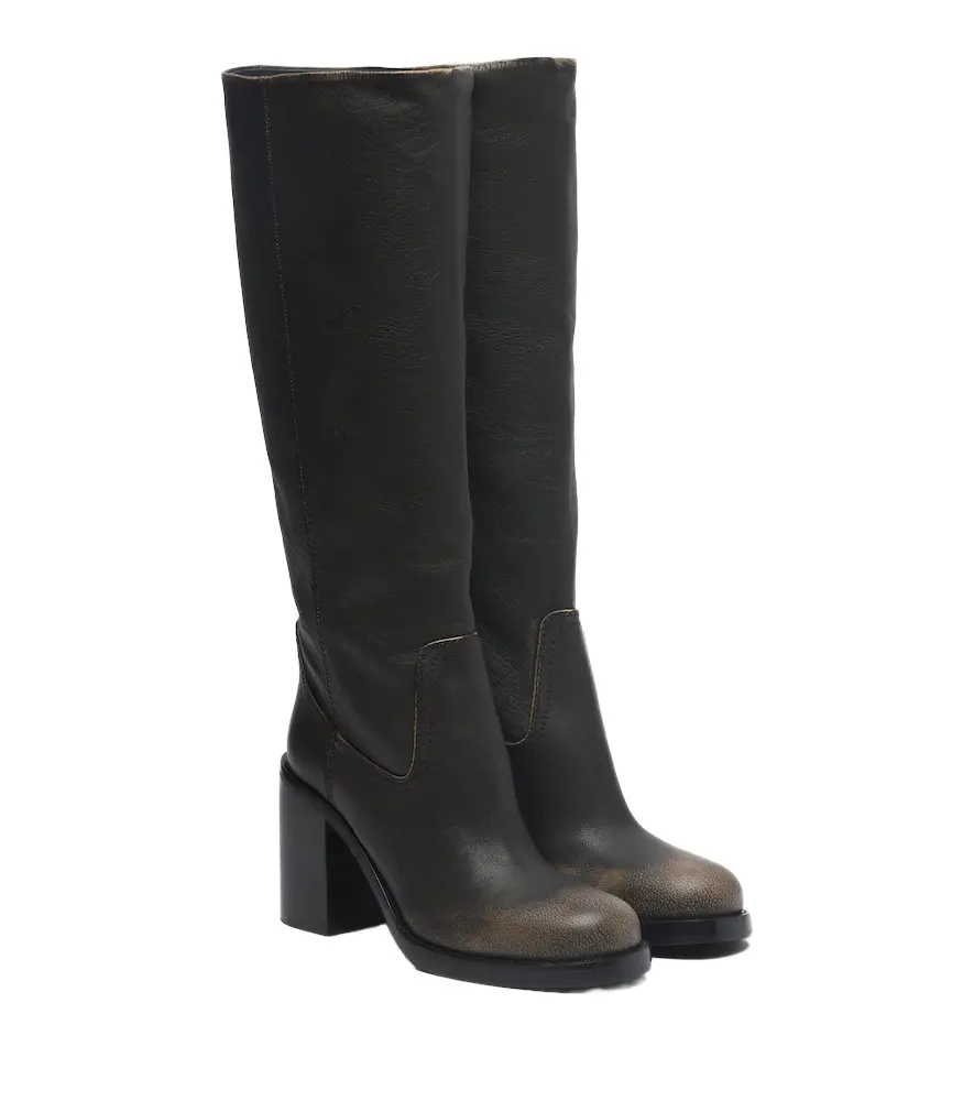 Paris Texas Alexandra leather knee-high boots
