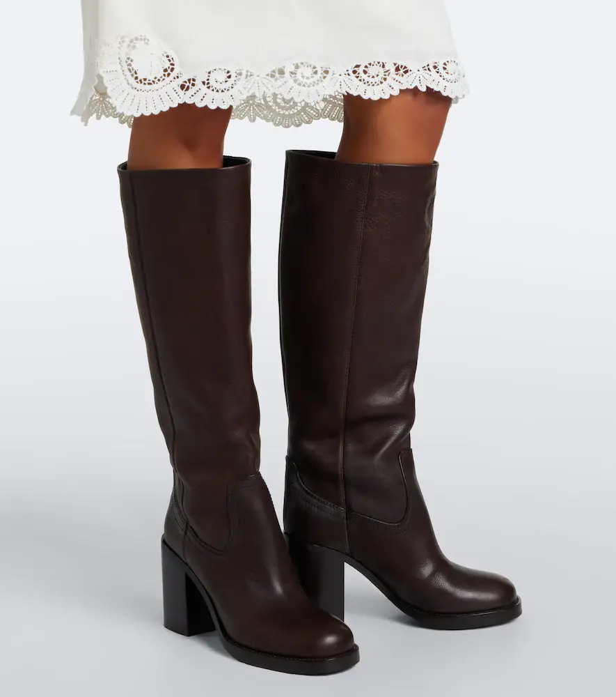 Paris Texas Alexandra leather knee-high boots | Thumbnail 5