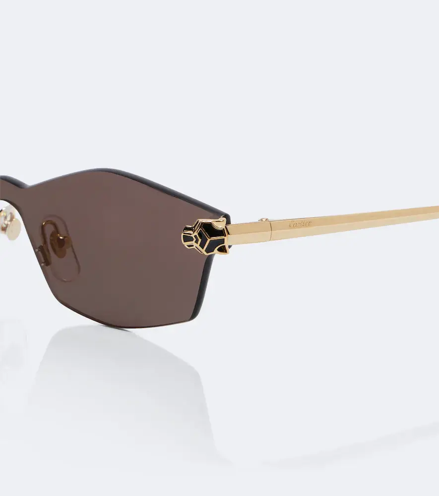 Cartier Eyewear Collection Panthère De Cartier rectangular sunglasses | Thumbnail 3 Cartier Eyewear Collection Panthère De Cartier rectangular sunglasses | Thumbnail 3
