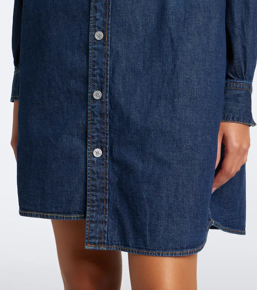 Sacai Asymmetric denim shirt dress | Thumbnail 5