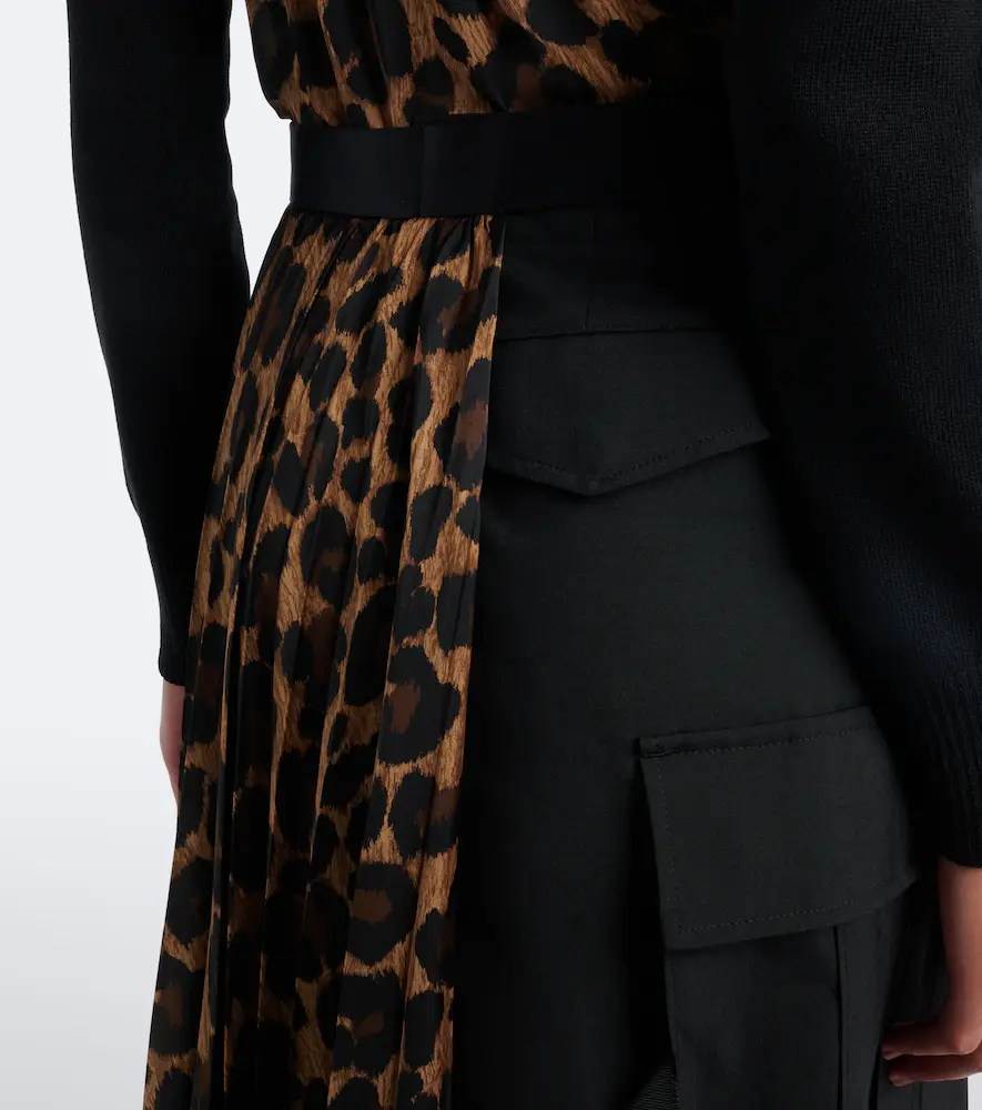 Sacai Paneled leopard-print midi skirt | Thumbnail 5 Sacai Paneled leopard-print midi skirt | Thumbnail 5