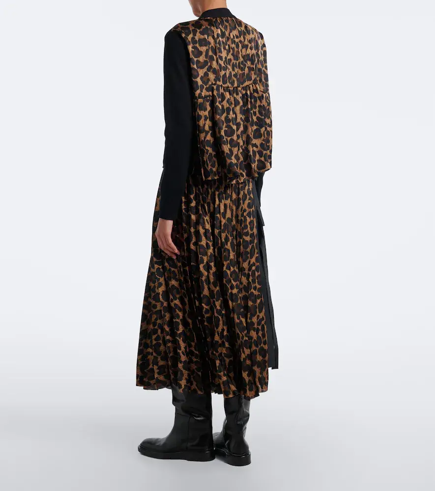 Sacai Paneled leopard-print midi skirt | Thumbnail 6 Sacai Paneled leopard-print midi skirt | Thumbnail 6