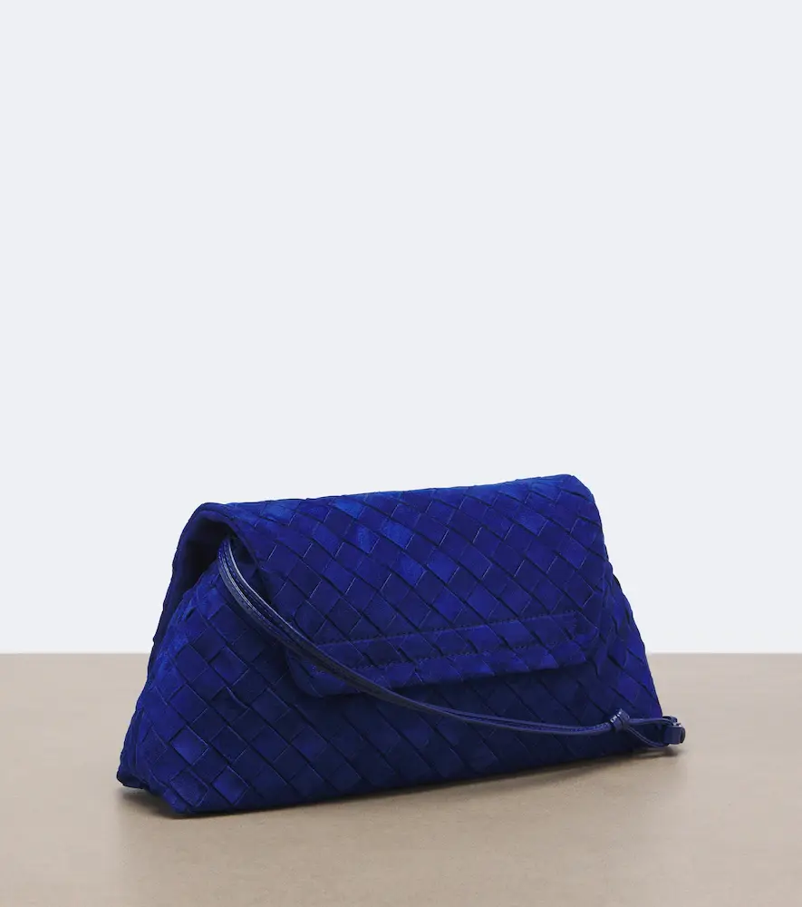 Bottega Veneta Giorno Intrecciato suede shoulder bag | Thumbnail 3