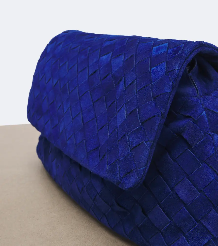 Bottega Veneta Giorno Intrecciato suede shoulder bag | Thumbnail 4