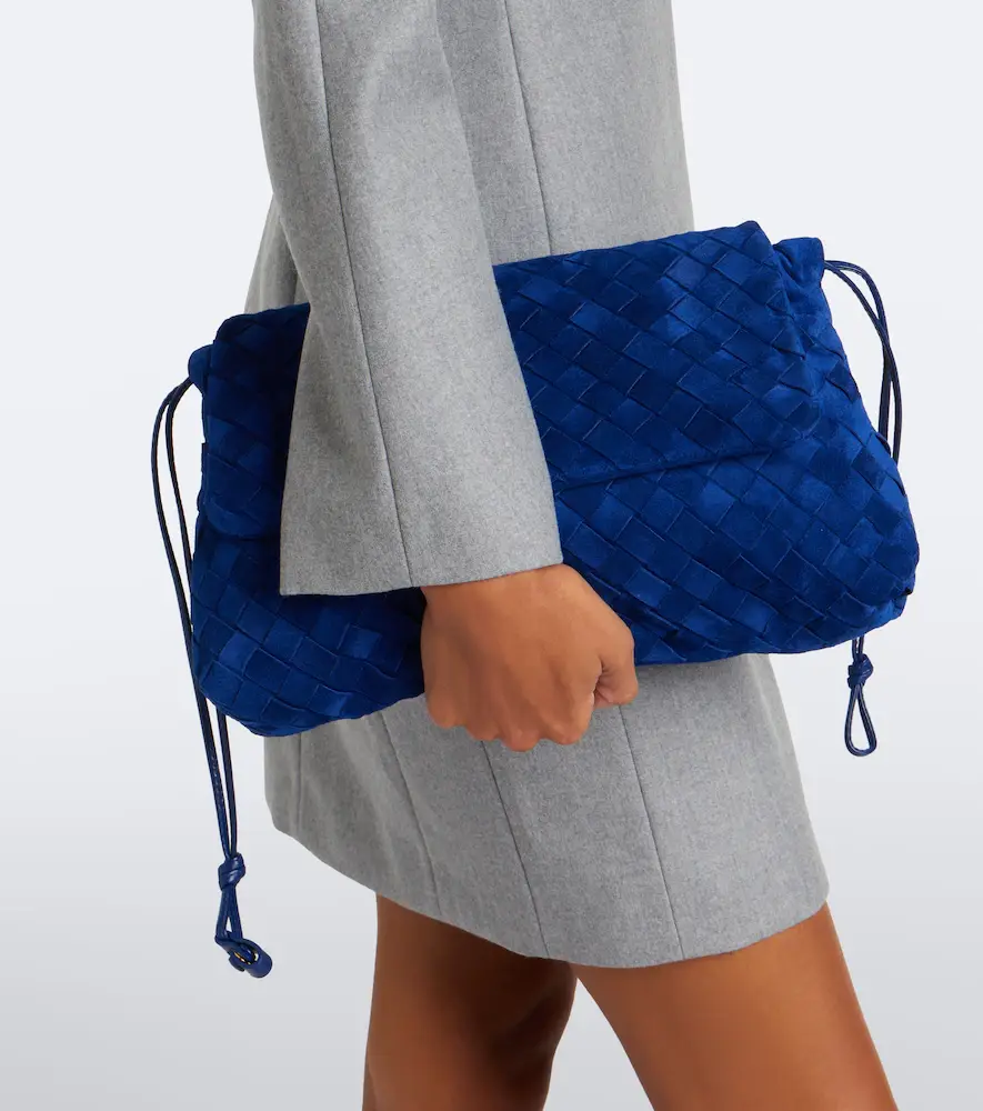 Bottega Veneta Giorno Intrecciato suede shoulder bag | Thumbnail 5