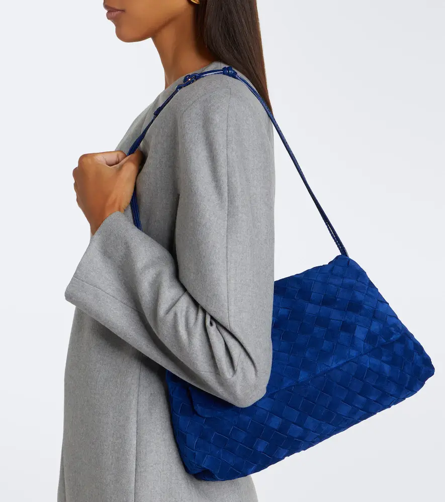Bottega Veneta Giorno Intrecciato suede shoulder bag | Thumbnail 7