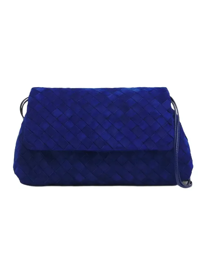 Bottega Veneta Giorno Intrecciato suede shoulder bag