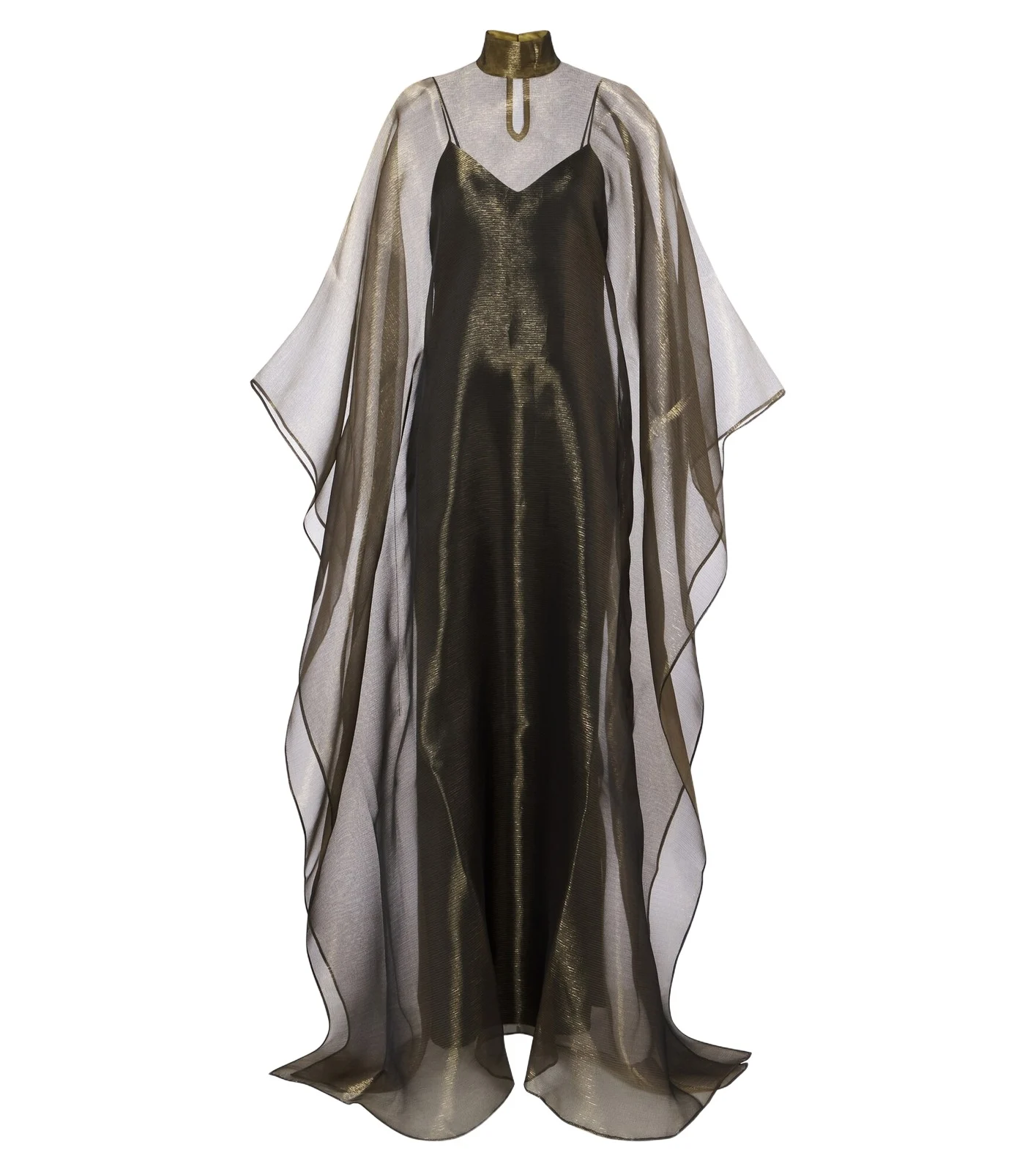 Taller Marmo Sphinx draped organza kaftan