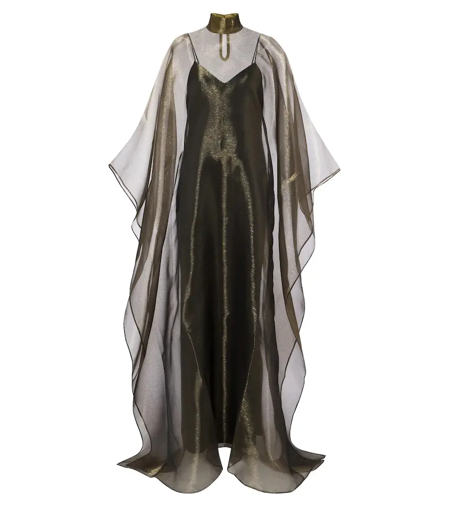 Taller Marmo Sphinx draped organza kaftan