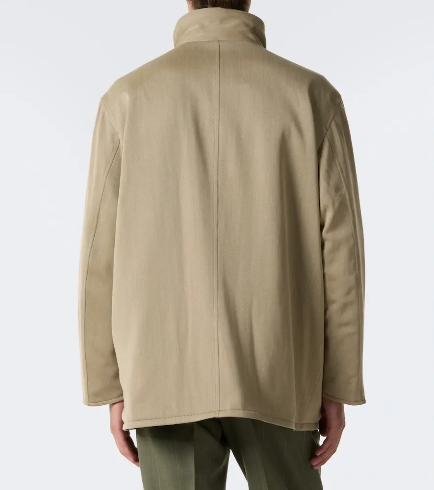 Auralee Reversible leather and wool twill jacket | Thumbnail 6 Auralee Reversible leather and wool twill jacket | Thumbnail 6