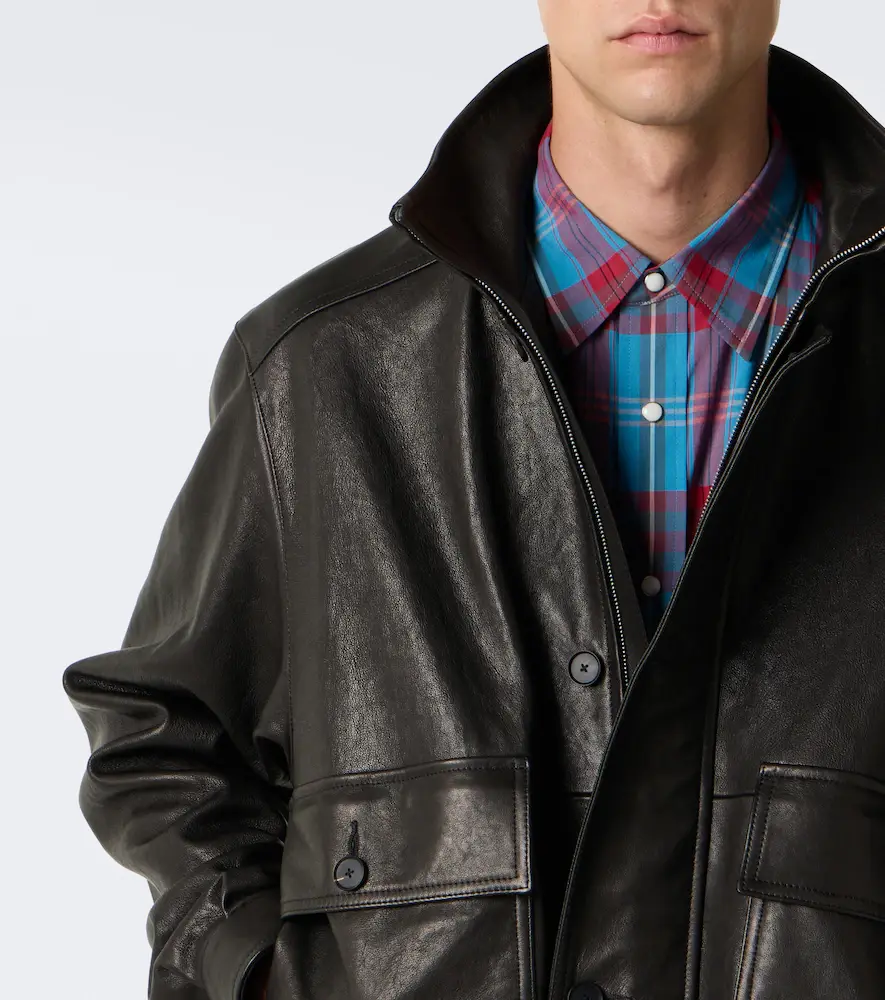 Auralee Leather jacket | Thumbnail 3