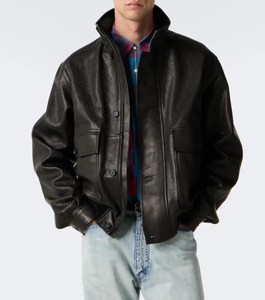 Auralee Leather jacket | Thumbnail 6